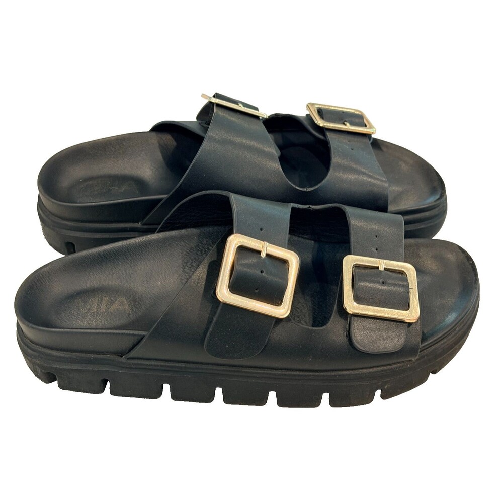 MÍA Women's Gen Double Buckle Slide Sandal Size 8